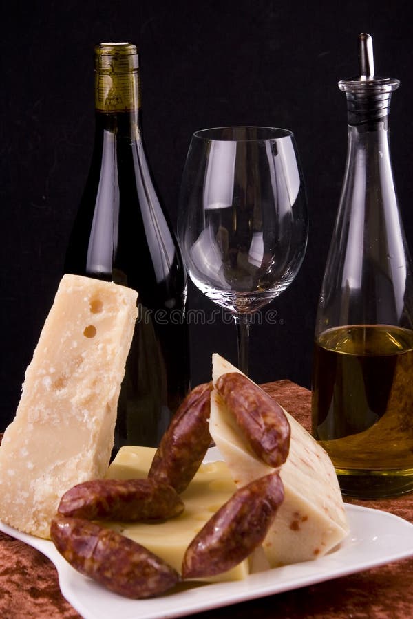 Italian wine and cheese