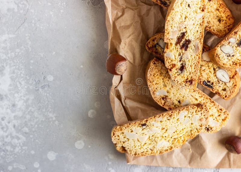 Italienische Kekse Biscotti Cantucci Oder Cantuccini Mit Haselnüssen ...