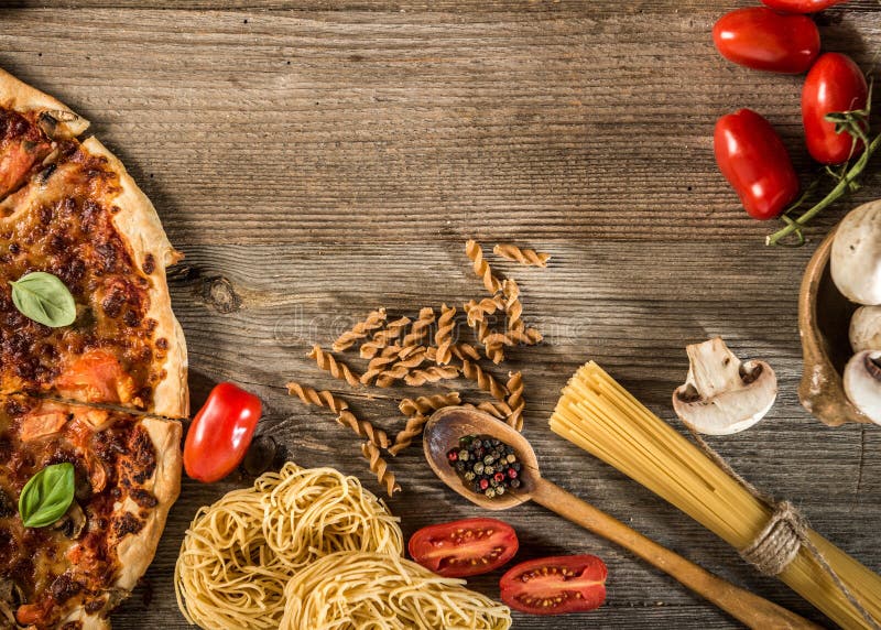 Italiensk matbakgrund arkivbild Italiensk matbakgrund arkivbild