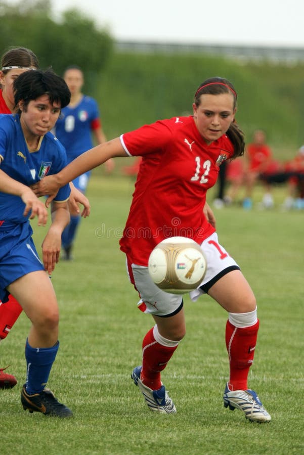 Italy - Austria, female soccer U17; friendly match