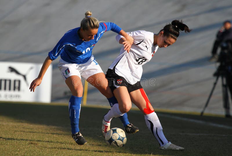 Italy - Austria, female soccer U19; friendly match