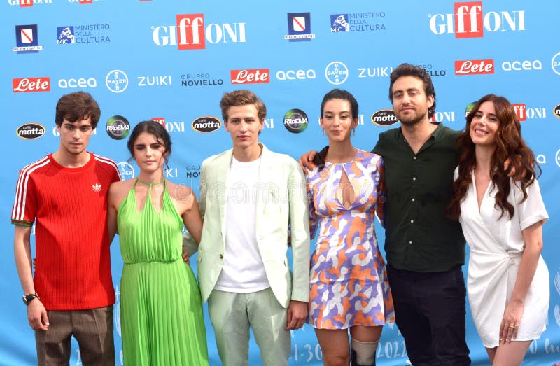 Italy : Cast Tv Series Prisma at Giffoni Film Festival 2022. Editorial ...