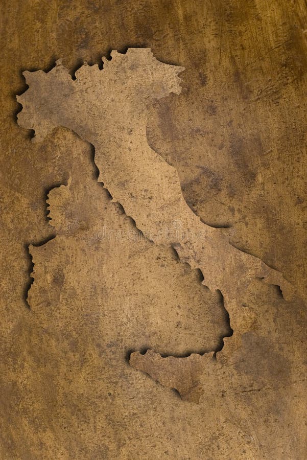 Italy copper texture map