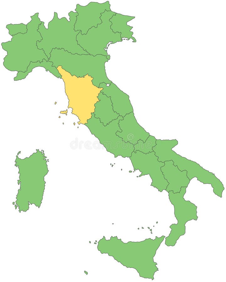 Italy - Map of Italy - High Detailed Stock Illustration - Illustration ...