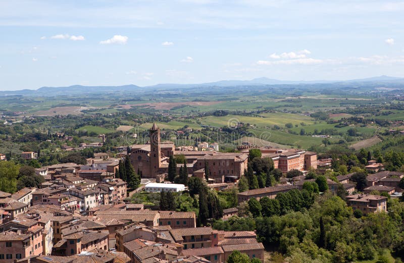Italy. Panorama of Siena. stock photo. Image of city - 41731210