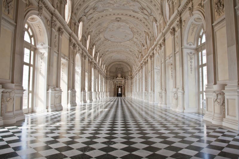 Italy - Royal Palace: Galleria di Diana, Venaria