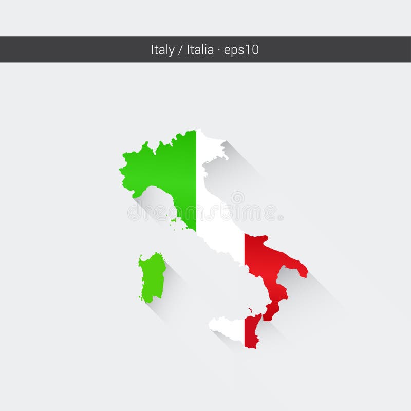 Italy Vector Map stock vector. Illustration of contour 197111267