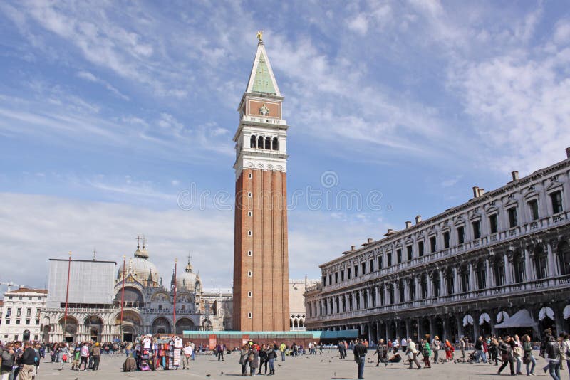 Italy. Venice. Bell Tower of San Marco - St Mark s Campanile