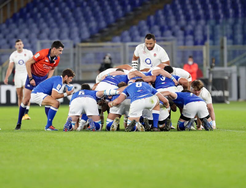 scrum italy during Rugby Six Nations match Italy vs England at the Stadio Olimpico in rome, Italy, October 31 2020 Photo Luigi Mariani/ LM