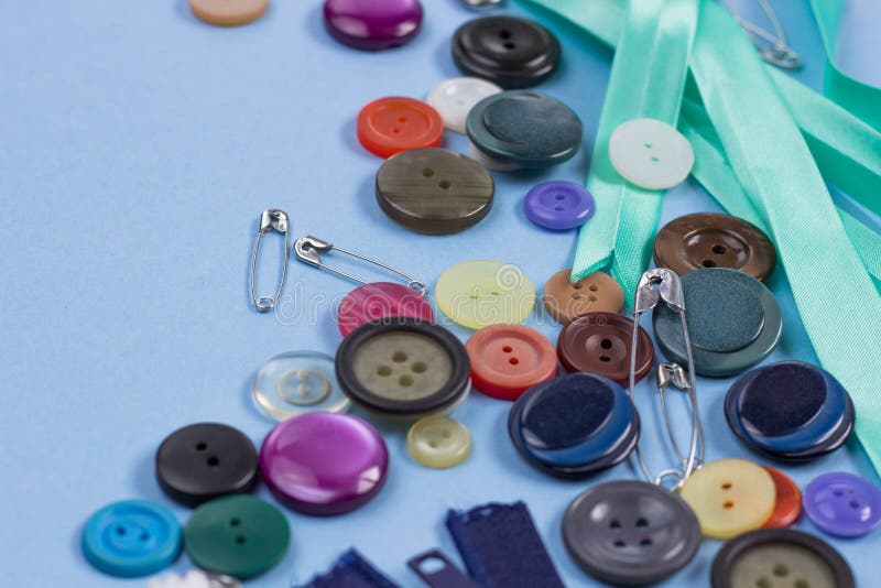 Items for Needlework, Sewing. Buttons, Needles, Ribbon, Zippers, Pins ...