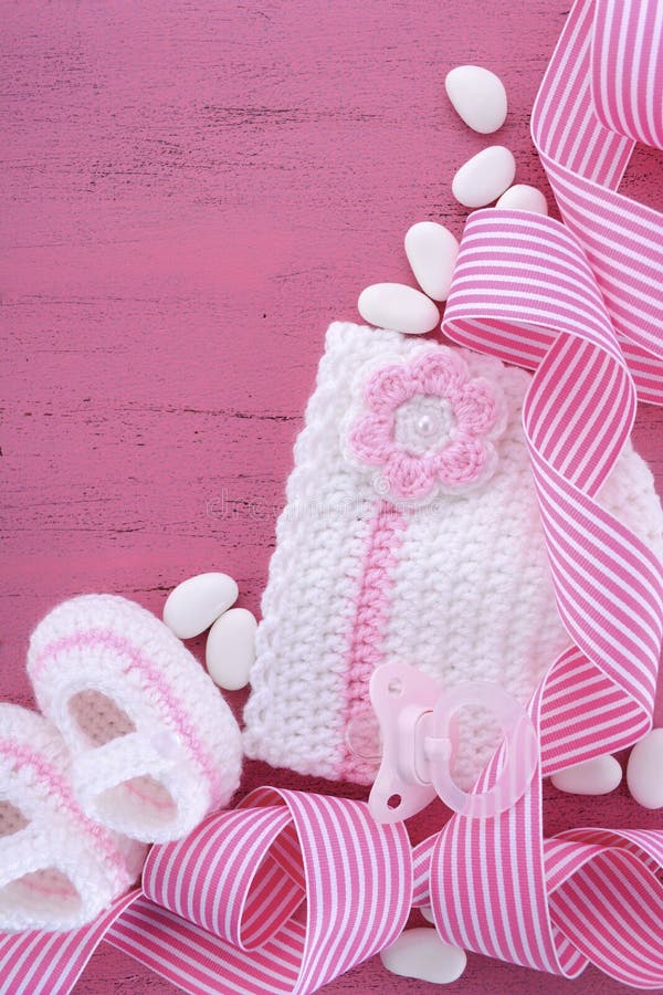 its girl baby shower nursery background clothes accessories copy space your text here 56580203