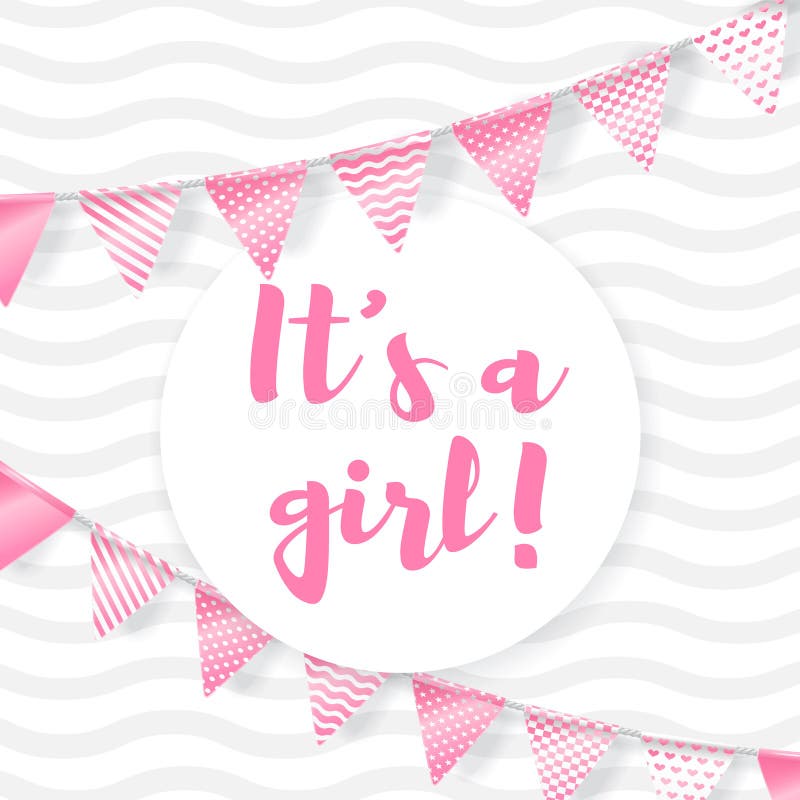 Its a girl vector illustration Its a girl vector illustration