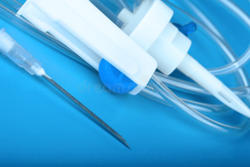 IV Drip with a needle. stock image. Image of biotechnology 34538565