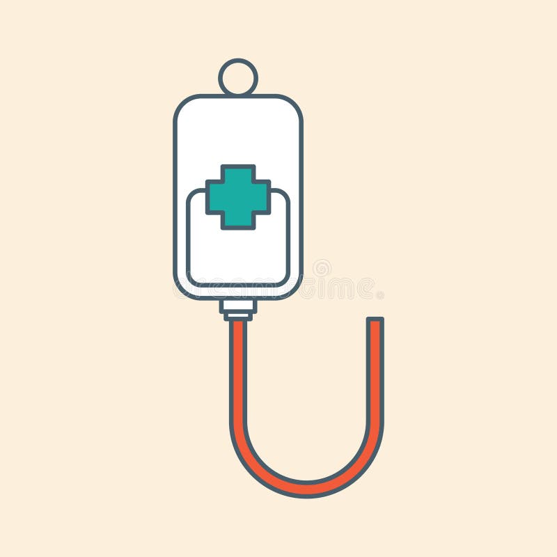 Iv Drip. Vector Illustration Decorative Design Stock Vector