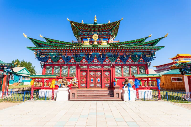 Ivolginsky datsan nahe Ulan-Ude lizenzfreie stockfotografie Ivolginsky datsan nahe Ulan-Ude lizenzfreie stockfotografie