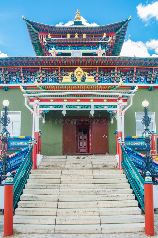 Ivolginsky datsan, temple bouddhiste, Bouriatie photographie stock Ivolginsky datsan, temple bouddhiste, Bouriatie photographie stock