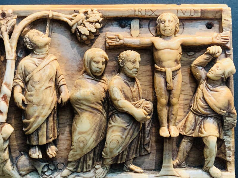 Panels of Ivory Casket the Crucifixion of Christ Late Roman AD 420 ...