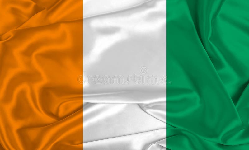 drapeau côte d'ivoire Stock Photo