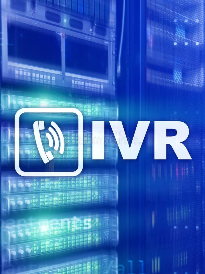 IVR Interactive Voice Response Communication Concept Stock Photo