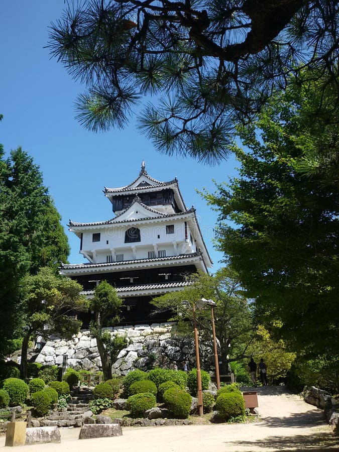 Iwakuni Castle Japan stock image. Image of house, buildings - 264553351