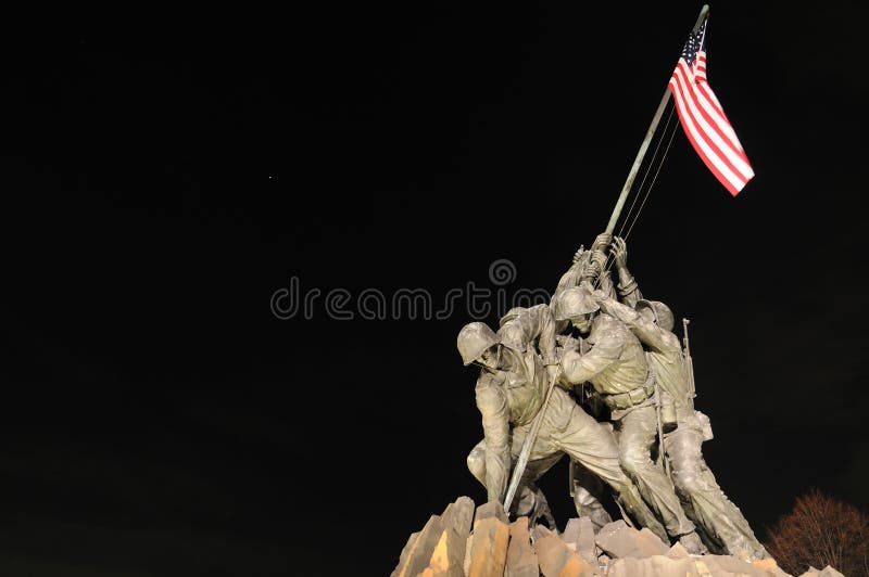 The Iwo Jima Memorial in Arlington, Va