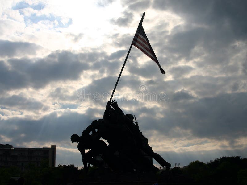 US Marine memorial in Arlington, VA. US Marine memorial in Arlington, VA.