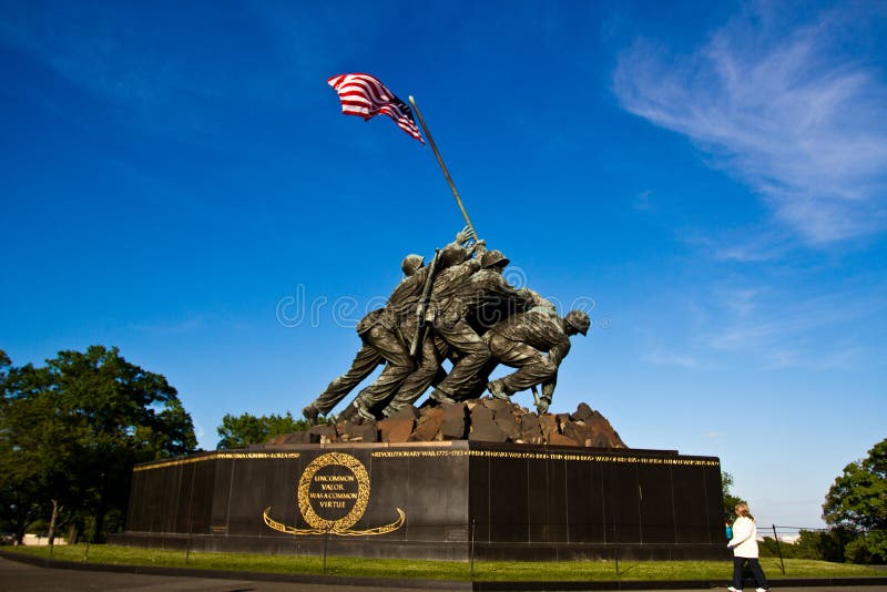 Iwo Jima Memorial en Washington DC imagenes de archivo Iwo Jima Memorial en Washington DC imagenes de archivo