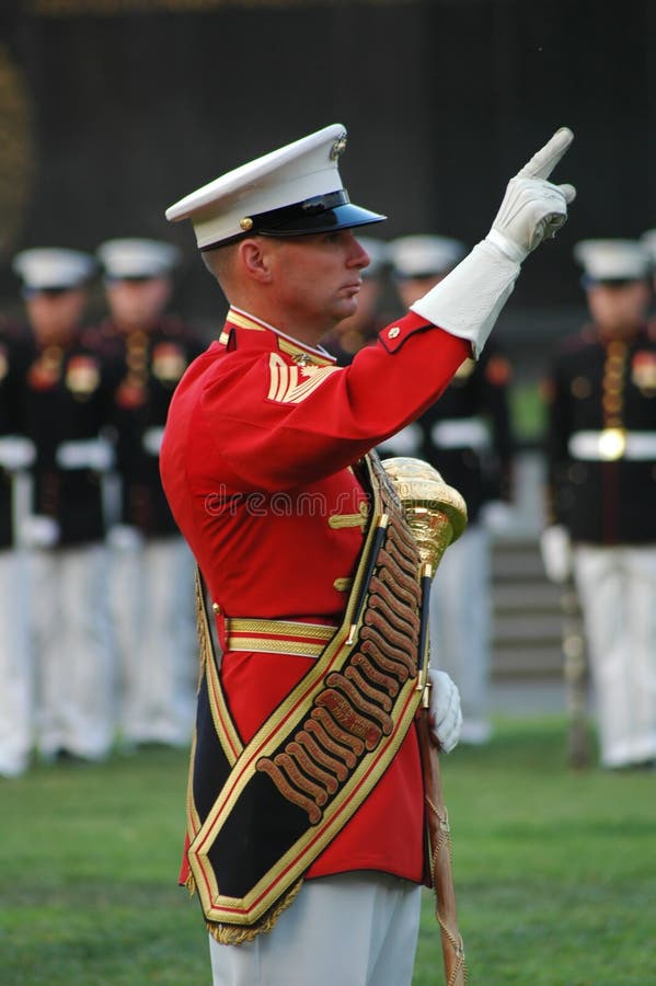 Iwo Jima War Memorial Arlington - Sunset Ceremony