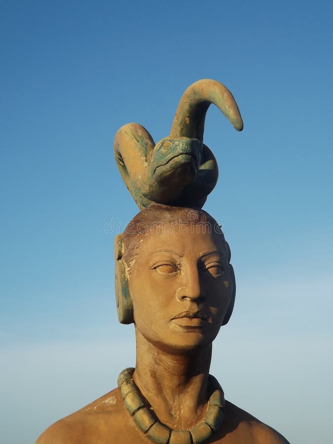 IxchelStatue, Isla Mujeres, Mexiko Stockfoto Bild von frau, meer