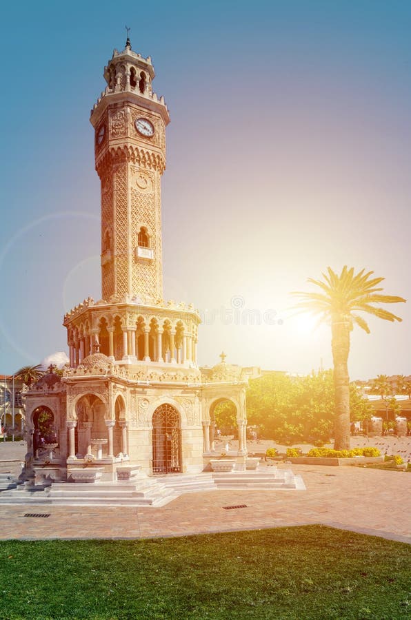 Izmir Clock Tower. the Famous Clock Tower Became the Symbol of Izmir