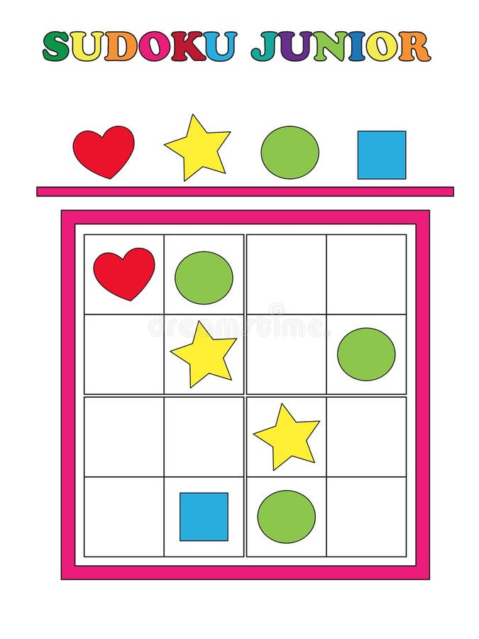 Quatro Jogos Sudoku Com Respostas De Nível Médio. Conjunto 27. Ilustração  do Vetor - Ilustração de adultos, lazer: 195863115