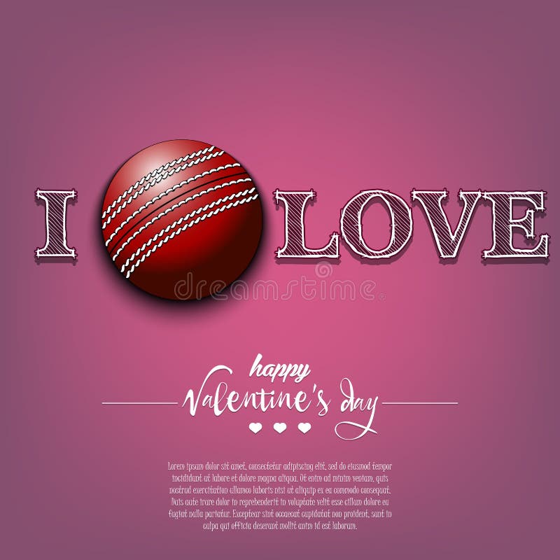 J'adore le cricket. heureux valentin