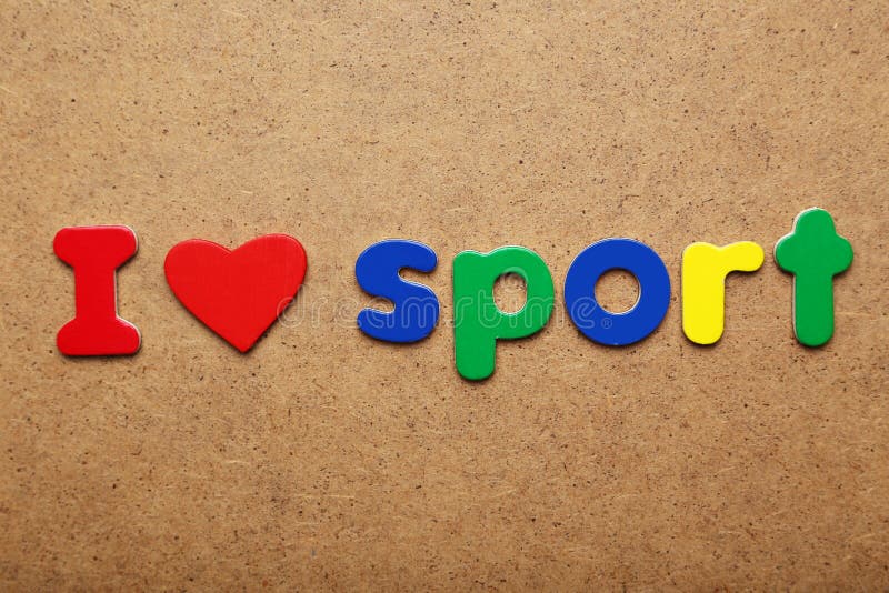 J'aime le sport image libre de droits J'aime le sport image libre de droits