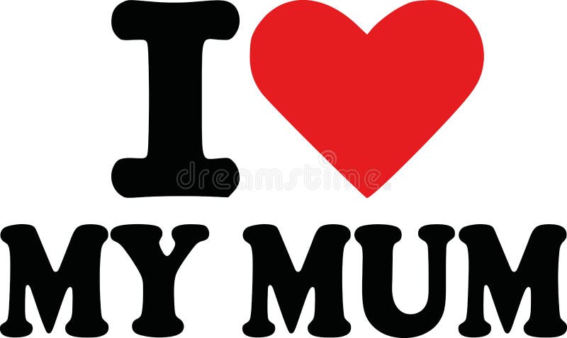 J'aime ma momie illustration de vecteur J'aime ma momie illustration de vecteur