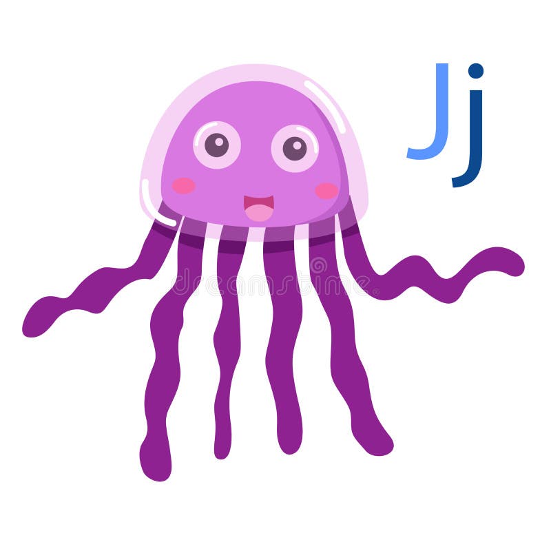 J alphabet vector animal stock vector. Illustration of funny - 116453243