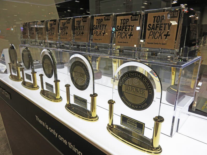 J D Nagroda Power Awards w programie Auto Show obrazy stock