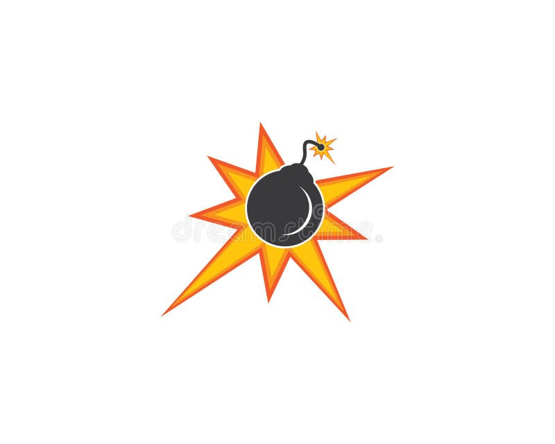 J?drowej bomby logo ikona royalty ilustracja J?drowej bomby logo ikona royalty ilustracja