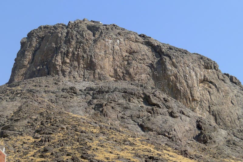 Jabal Nour (гора Nour - гора света) в мекке, Саудовской Аравии. Пророк Мухаммед (мир на ем) получил его первое возбуждает стоковая фотография rf Jabal Nour (гора Nour - гора света) в мекке, Саудовской Аравии. Пророк Мухаммед (мир на ем) получил его первое возбуждает стоковая фотография rf