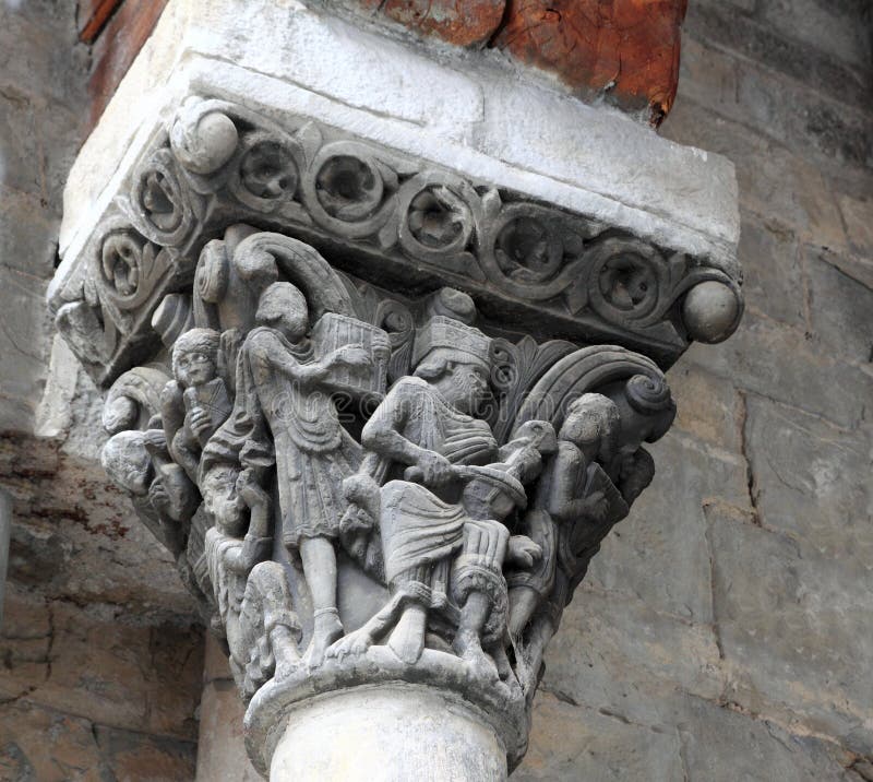 Jaca cathedral chapiter romanesque king David