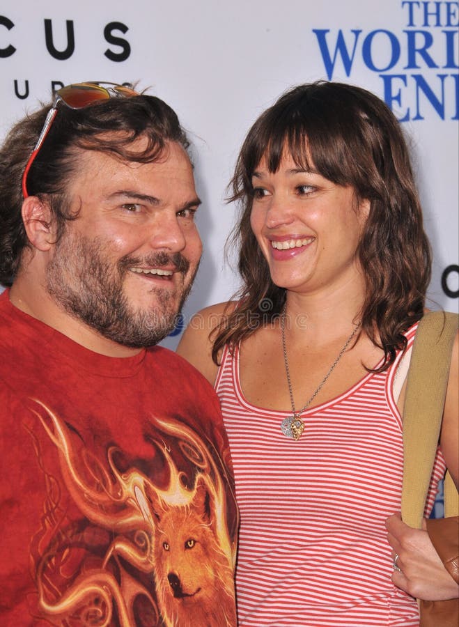 Tanya Haden Jack Black Son Thomas Editorial Stock Photo - Stock Image