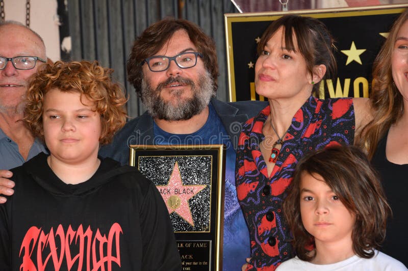 Tanya Haden Jack Black Son Thomas Editorial Stock Photo - Stock Image