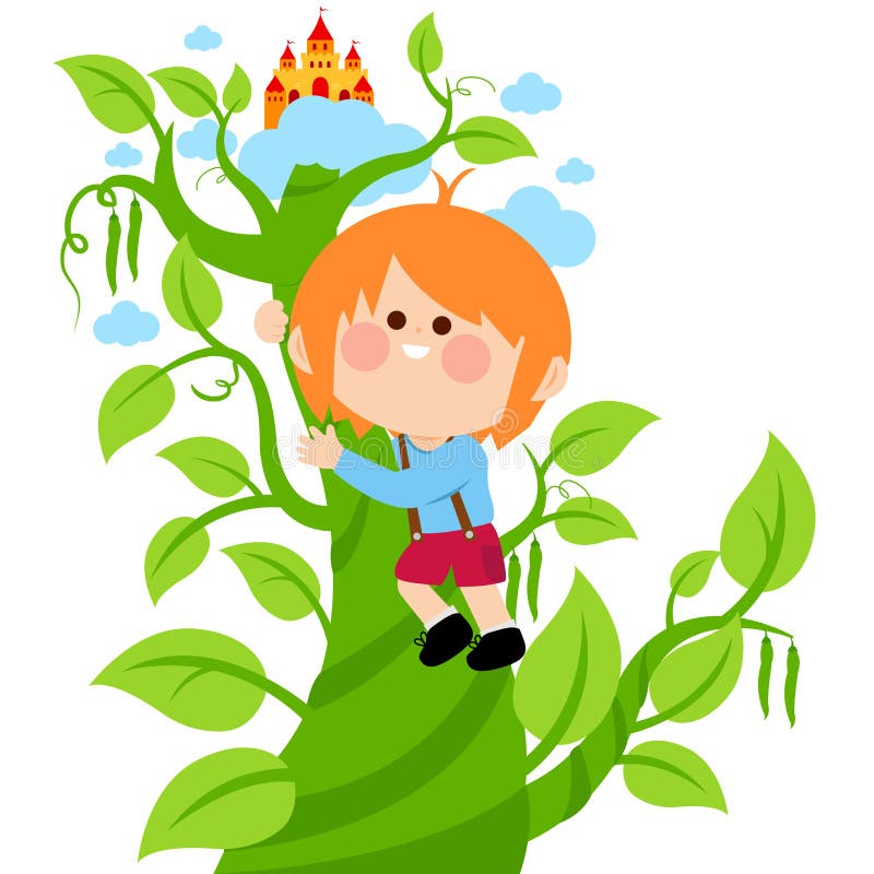 Jack and the Beanstalk - Clip Art, Line Drawings for Fairy Tale