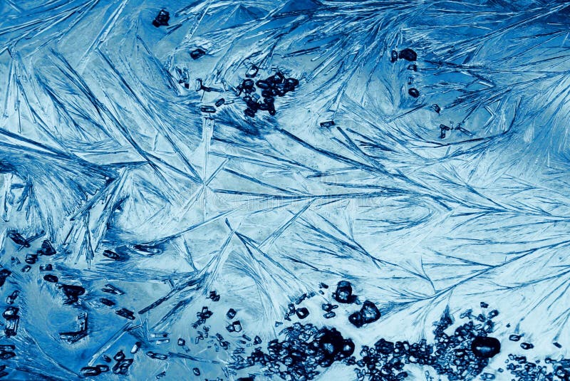 Jack Frost Feathery & Crystal Winter Ice Patterns Stock Image - Image ...