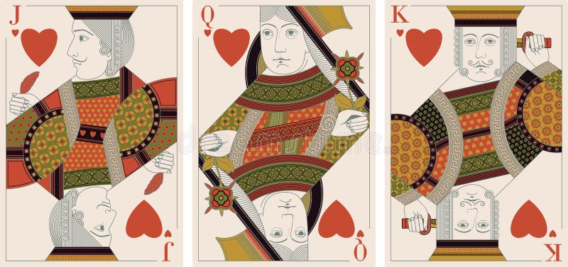 Hearts King Queen Stock Illustrations 790 Hearts King Queen