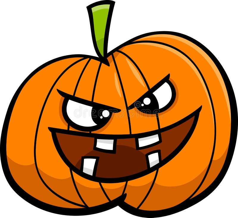 Jack O Lantern Cartoon Illustration Stock Vector - Illustration of ...