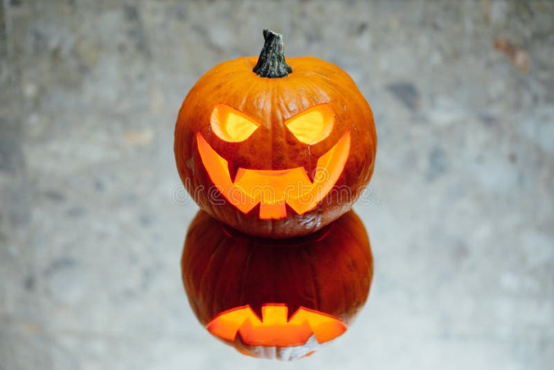 Jackolantern Pumpkin Candle Light Stock Photo Image of holiday