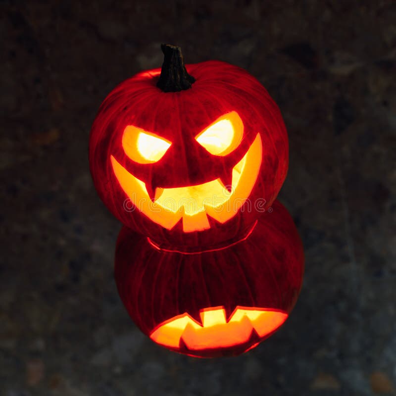 Jackolantern Pumpkin Candle Light Stock Image Image of candle