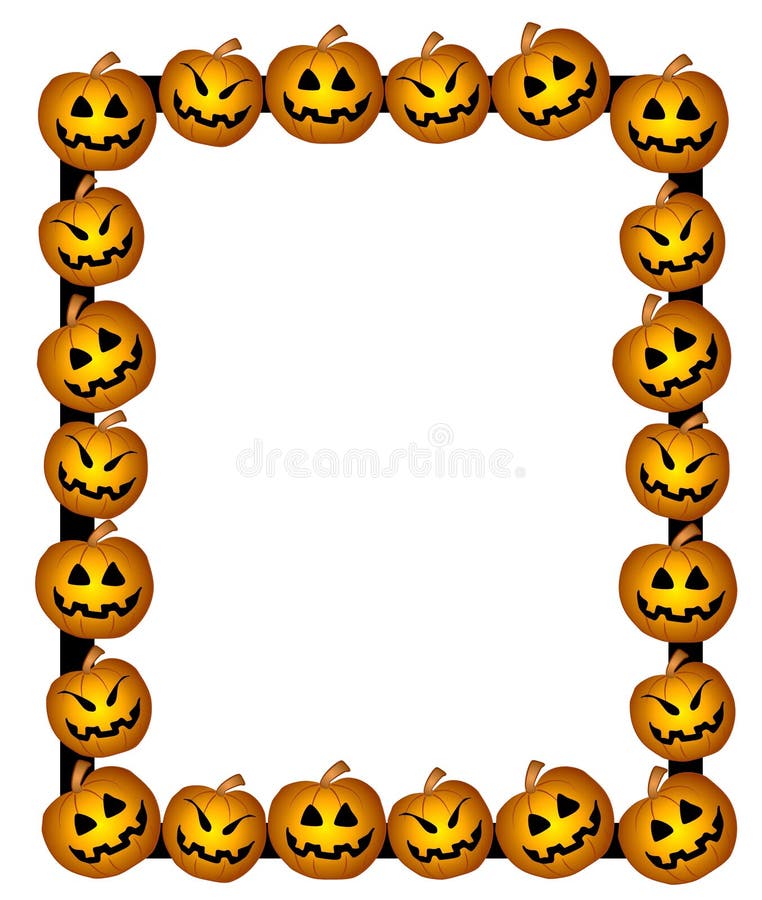 Jack-O-Lanterns Frame Border 3