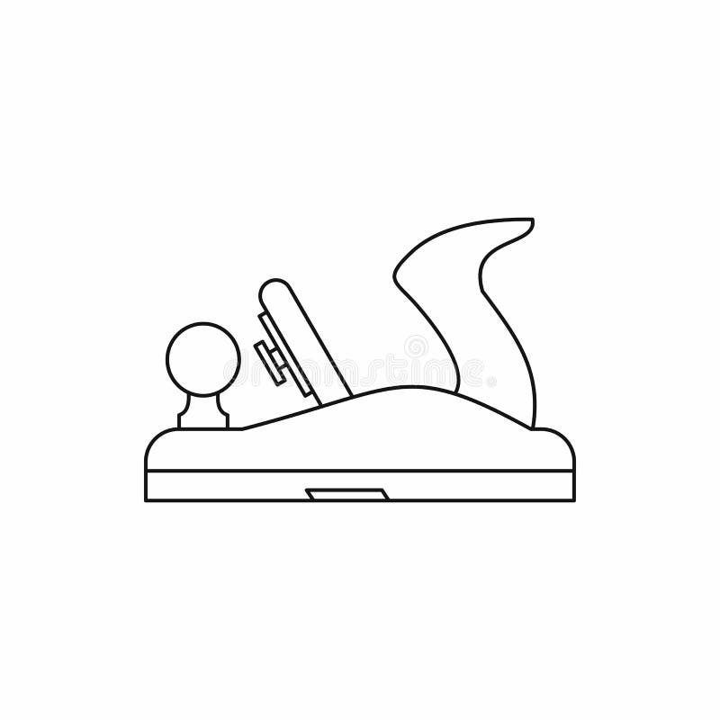 Jack plane icon, outline style vector illustration