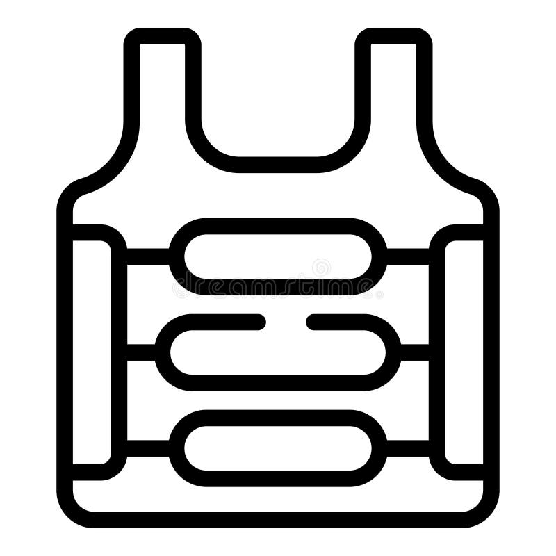 Jacket Gear Icon Outline Vector. Tactical Armor Stock Vector ...